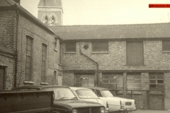 128-Former-stables-rear-of-High-St-note-Christchurch-spire-1975