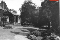 120-The-garden-at-Harvington-Mansion-now-the-car-park-c1945