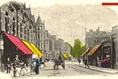 127-Alberarle-Rd-first-left-all-the-buildings-after-were-destroyed-during-war-replaced-by-Beckenham-green-the-new-steeple-of-St-Georges-being-built-1903